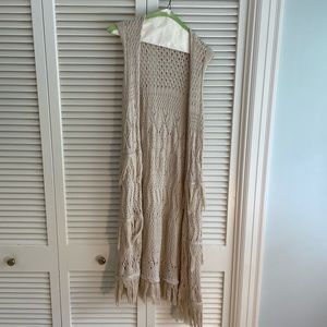 Crocheted Sleeveless Sweater